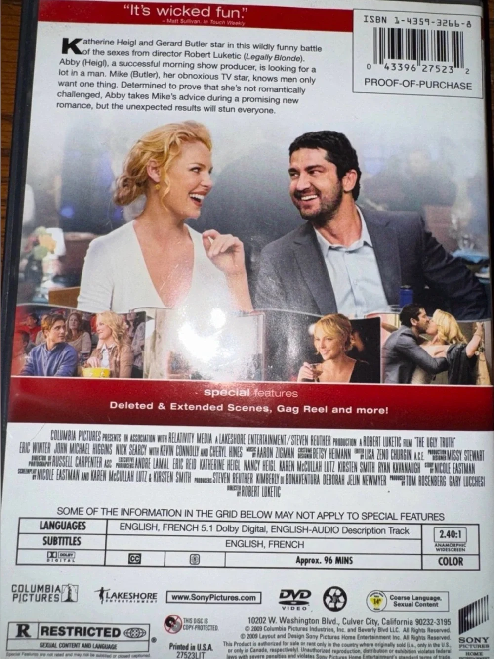 Romantic Comedy DVD Bundle | The Ugly Truth, Bride Wars, Bounty Hunter & Break-U